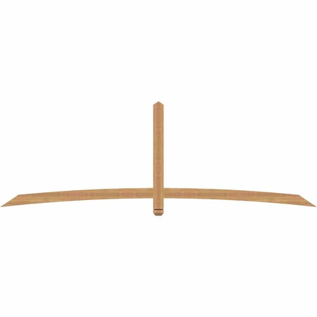 Ekena Millwork Bellingham Timber Gable Bracket, Western Red Cedar, 108"W x 36"H x 1 1/2"D x 3 1/2"F, 8/12 Pitch GBW108X36X0204BEL00SWR